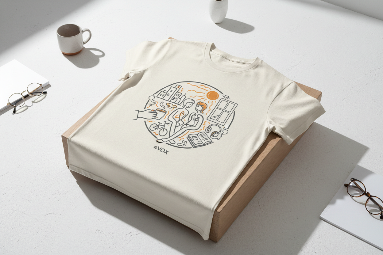 A brand with name 4VOX which deals with t shirt of latest designs which tells stories of daily life